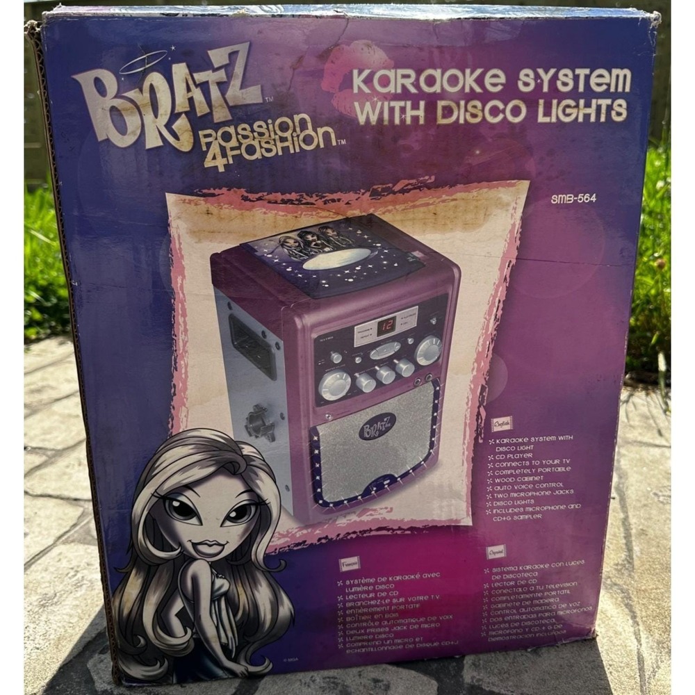 Y2K Bratz CD & Karaoke System Purple Model SMB-564 - No Microphone - NEW IN BOX